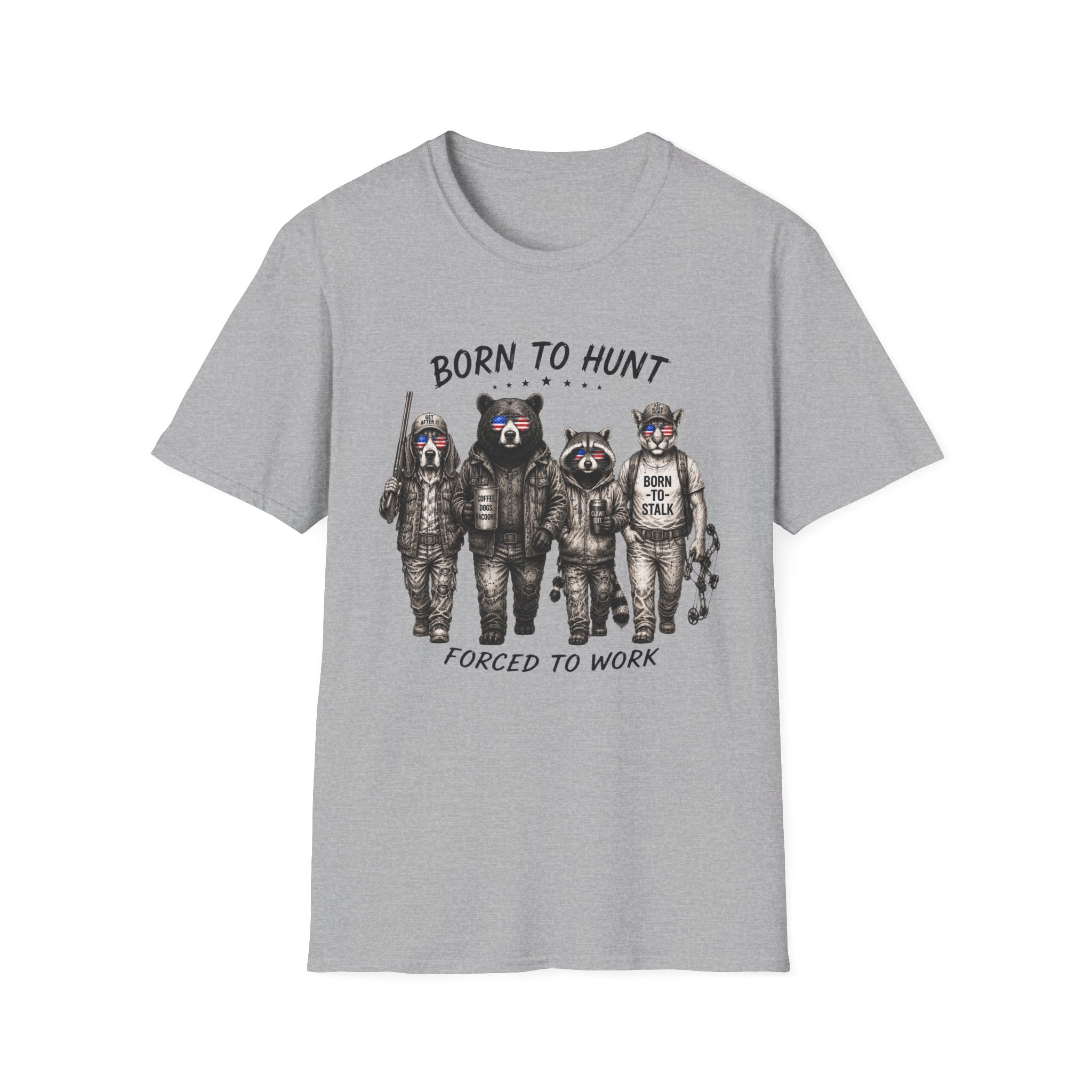 Americana Animals Born to Hunt T-Shirt