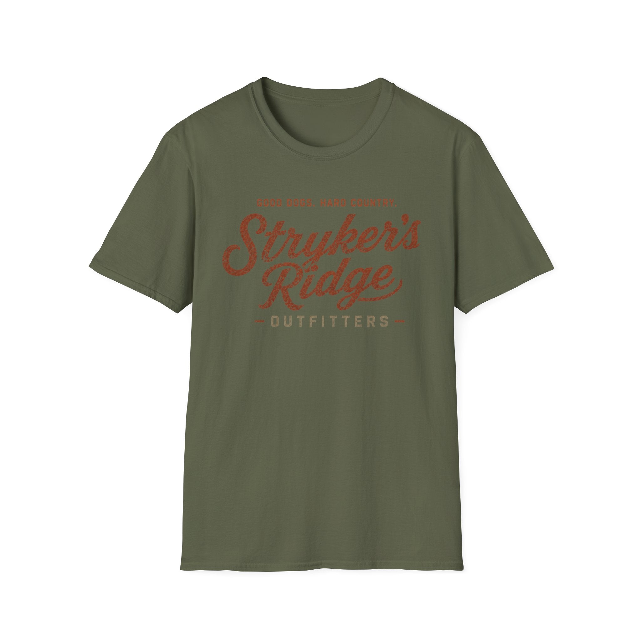 Stryker's Ridge Outfitters - Good Dogs. Hard Country T-Shirt