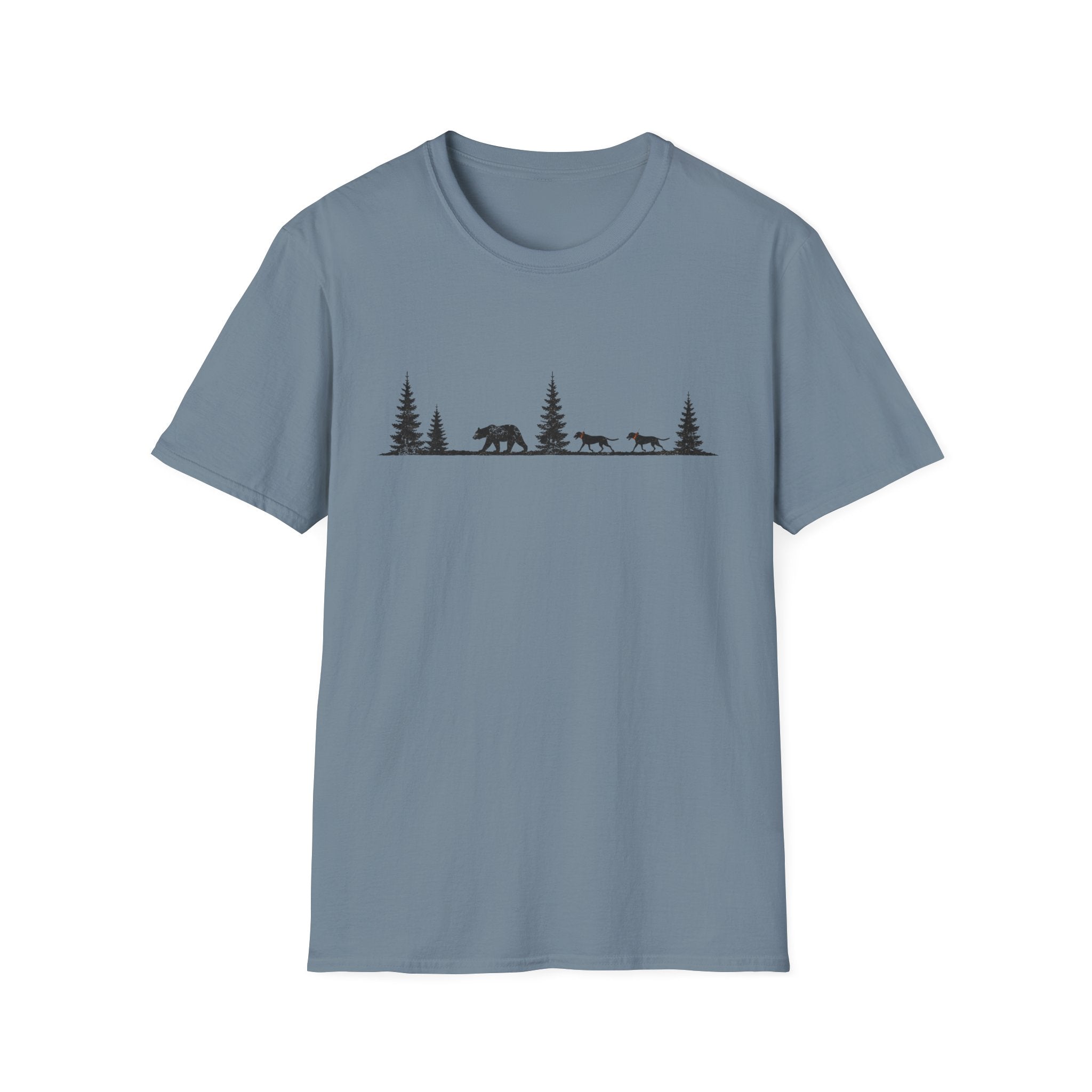Dogs Behind Bear T-Shirt