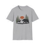 Dog Bear Trees Moon T-Shirt