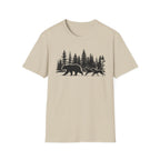 Bear and Dogs in Forest T-Shirt