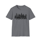 Bear and Dogs in Forest T-Shirt