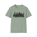 Bear and Dogs in Forest T-Shirt