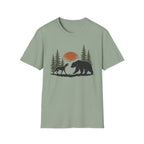 Dog Bear Trees Moon T-Shirt