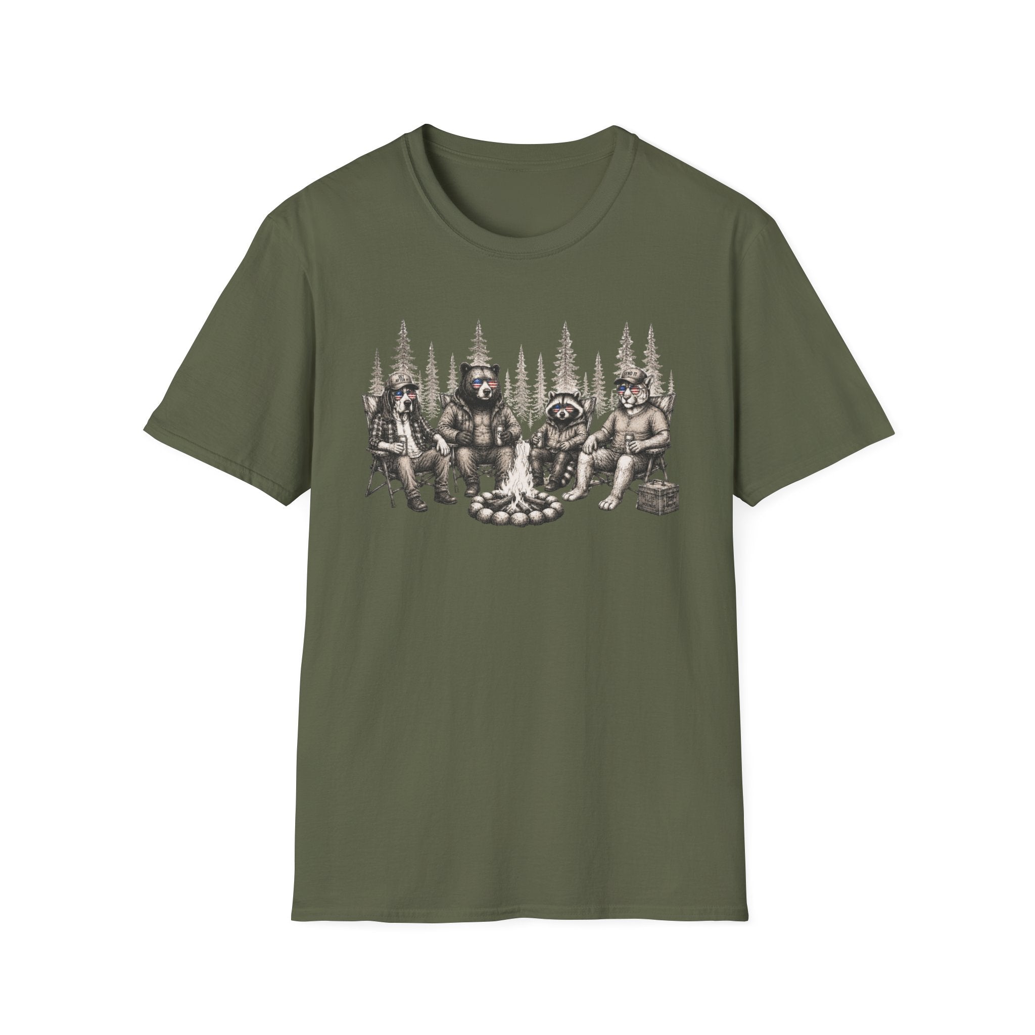 Americana Animals Bonfire T-Shirt