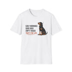 Early Mornings - Black and Tan T-Shirt