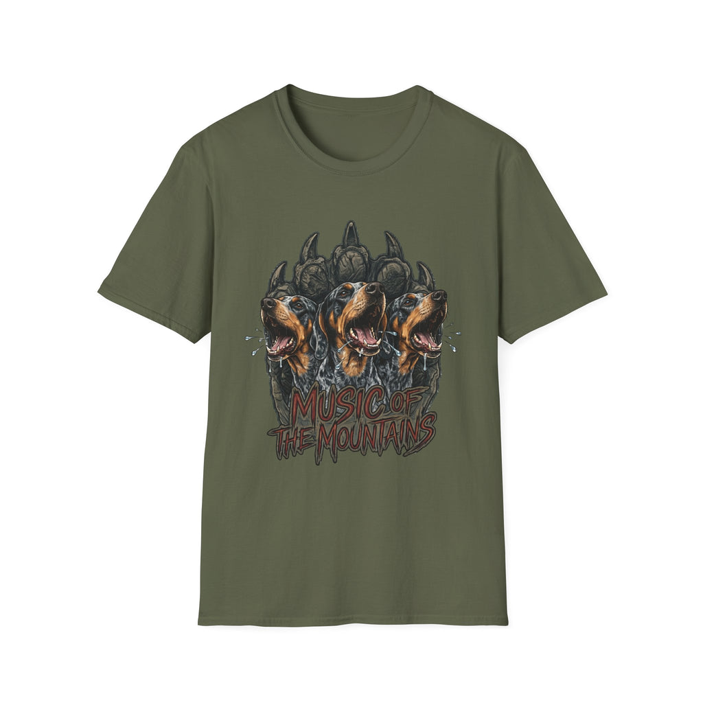 Music of the Mountains - Blue Tick T-Shirt