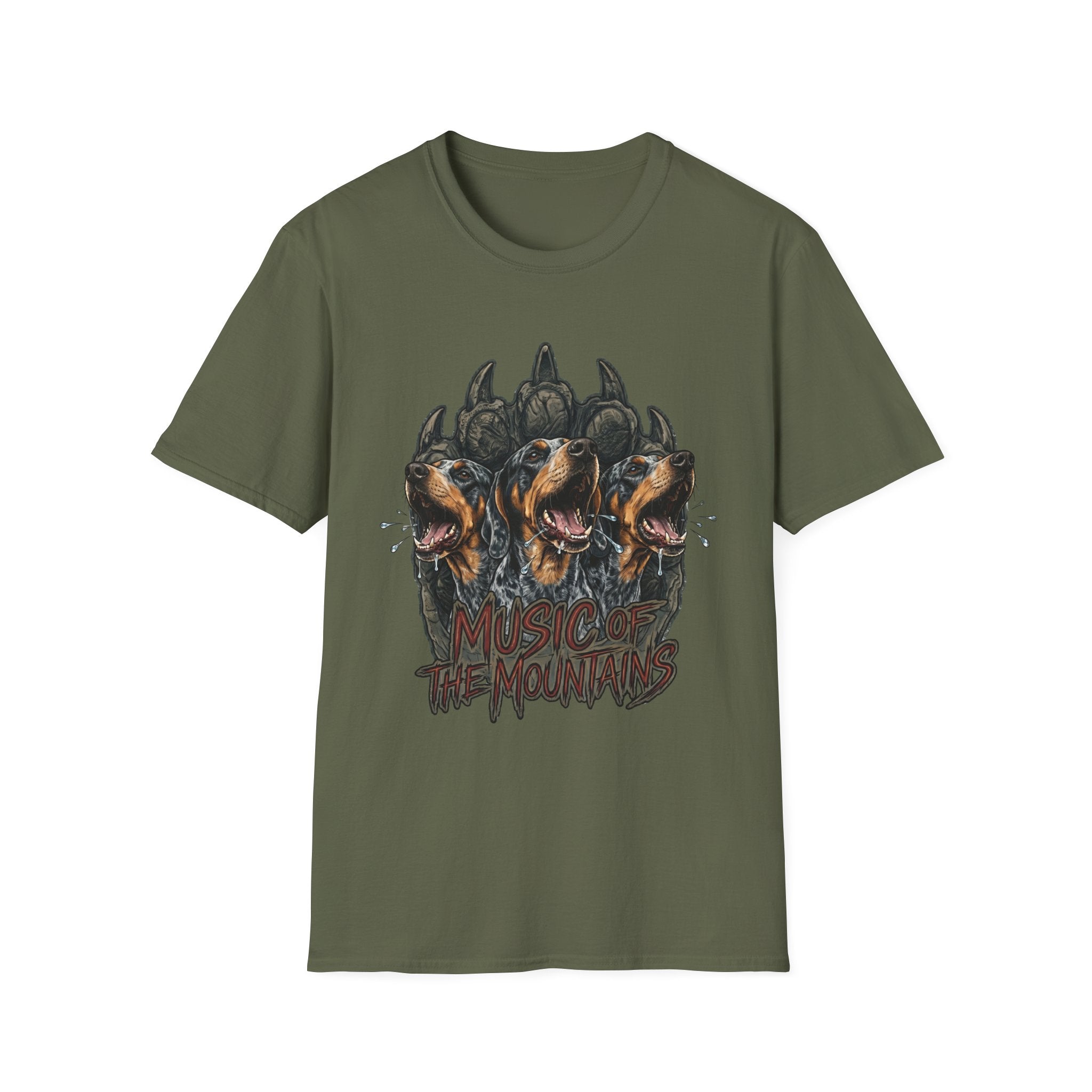 Music of the Mountains - Blue Tick T-Shirt