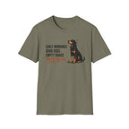 Early Mornings - Black and Tan T-Shirt