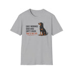 Early Mornings - Black and Tan T-Shirt