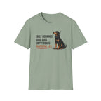 Early Mornings - Black and Tan T-Shirt
