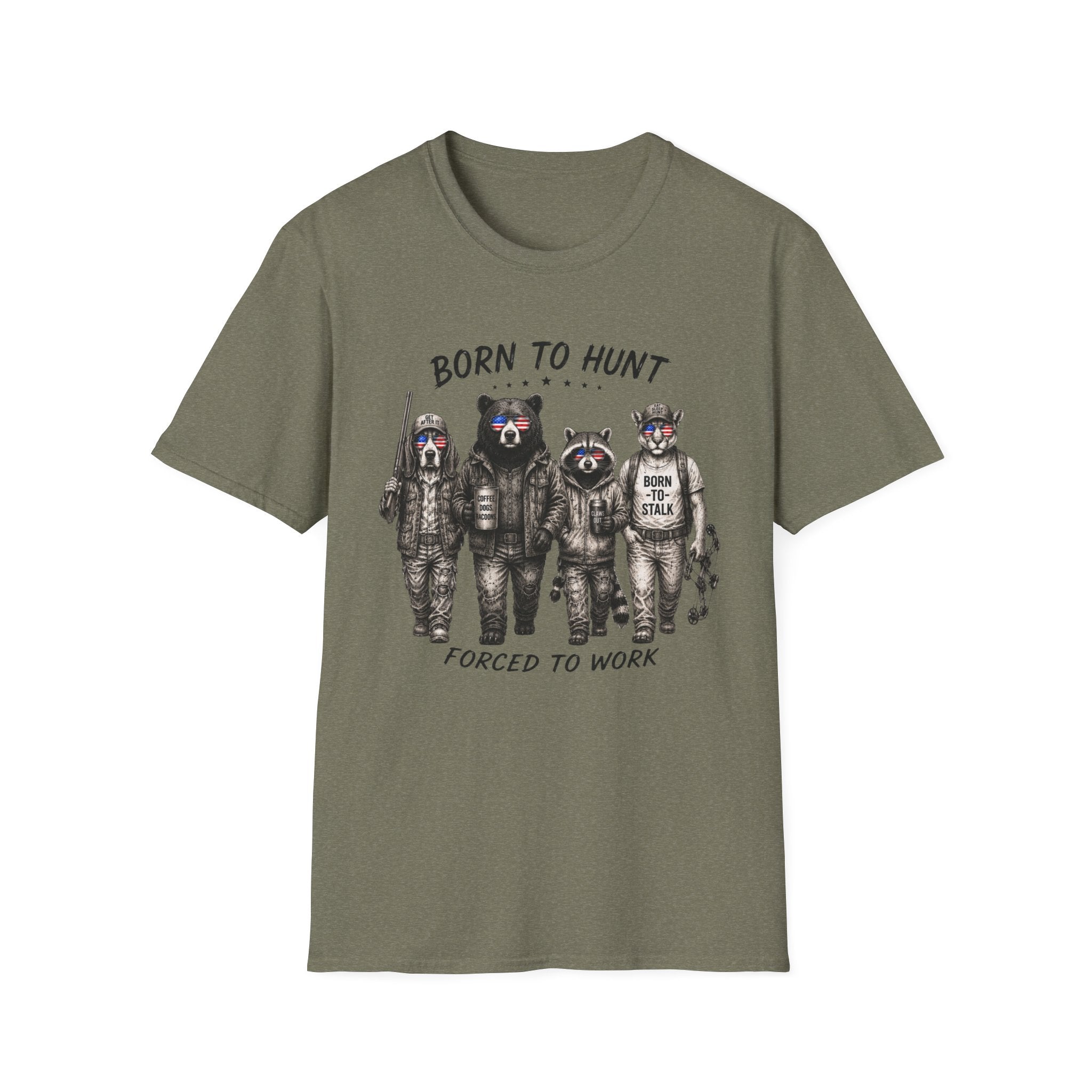 Americana Animals Born to Hunt T-Shirt