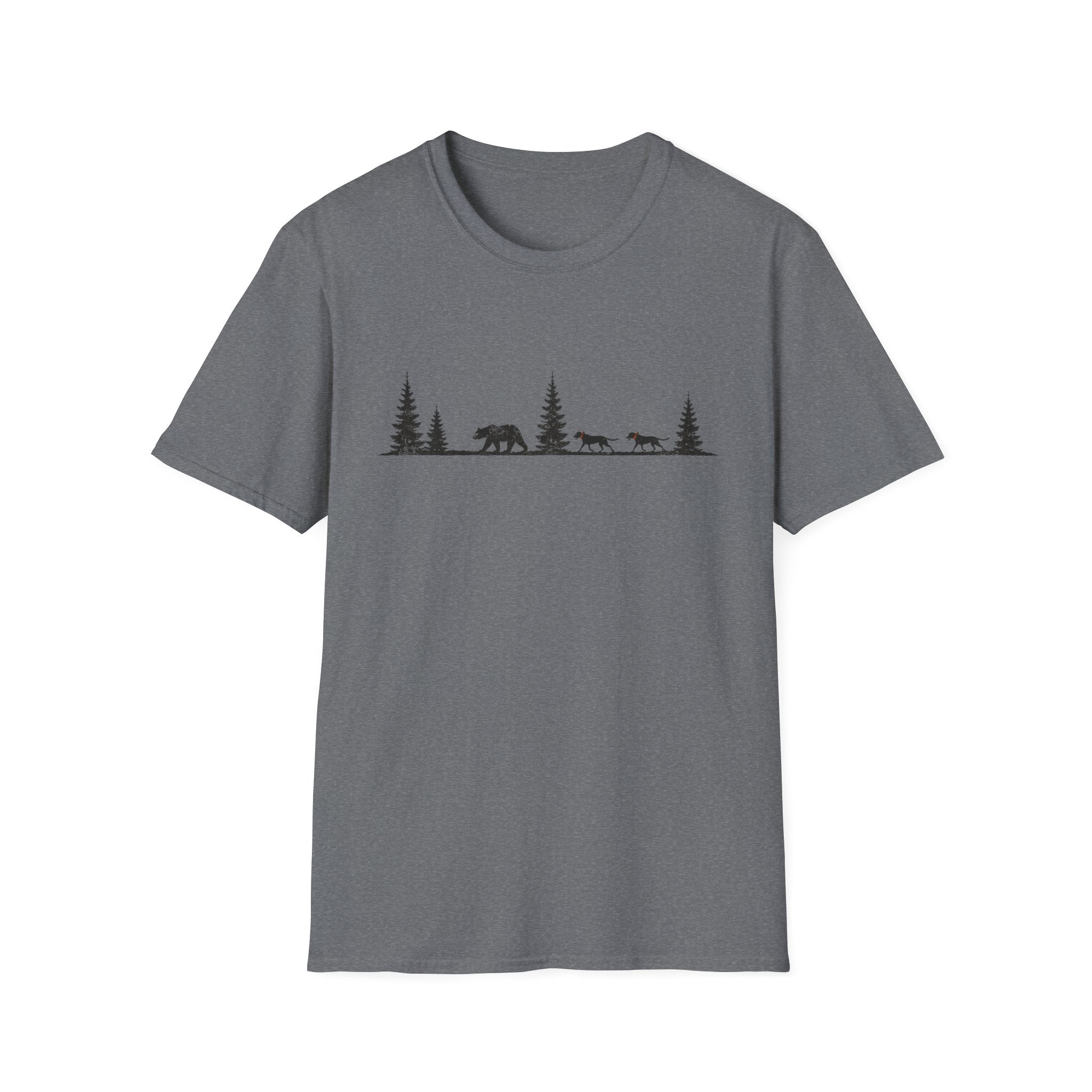 Dogs Behind Bear T-Shirt