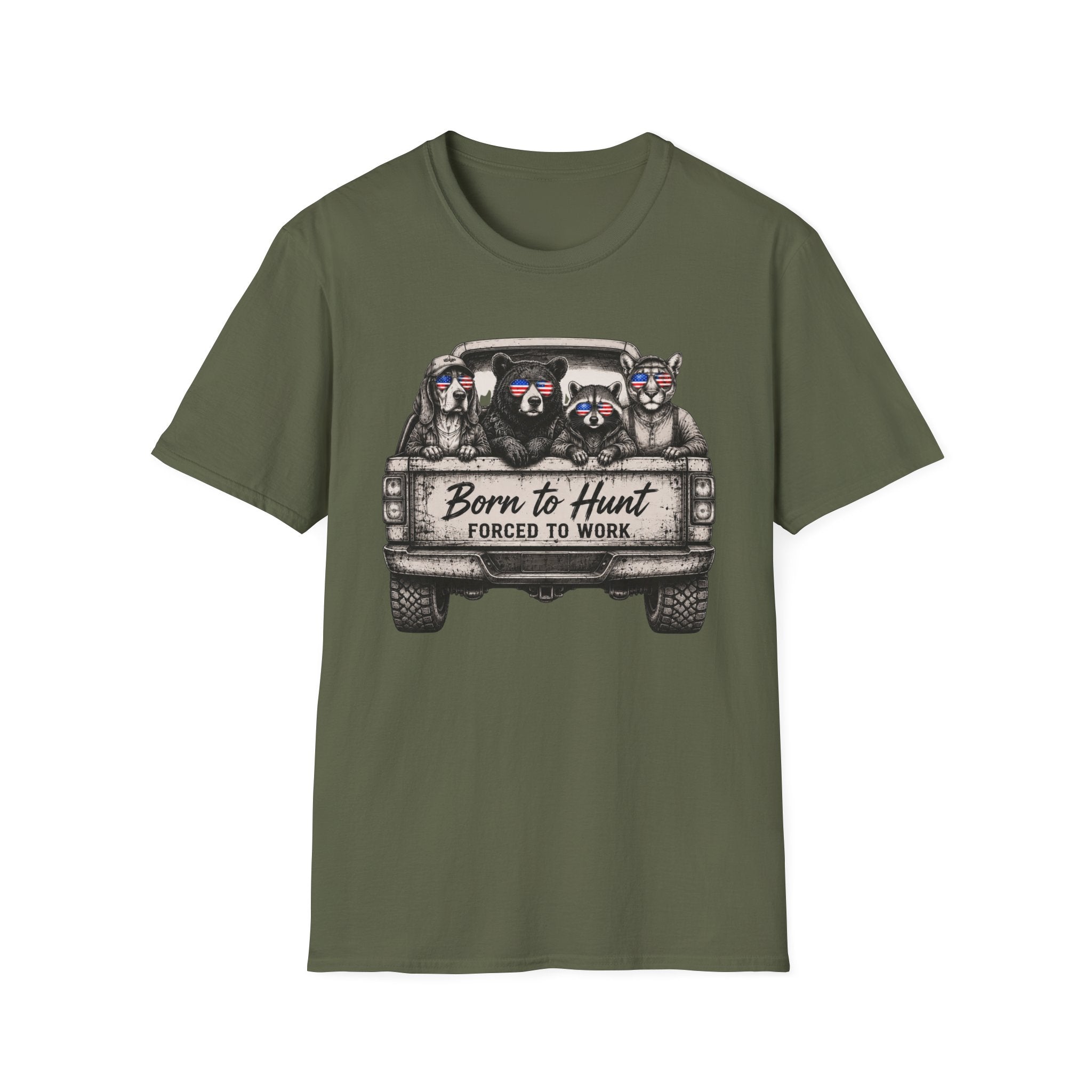 Americana Animals Born To Hunt T-Shirt