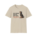 Early Mornings - Black and Tan T-Shirt