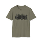 Bear and Dogs in Forest T-Shirt