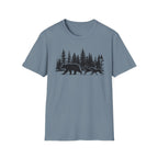Bear and Dogs in Forest T-Shirt