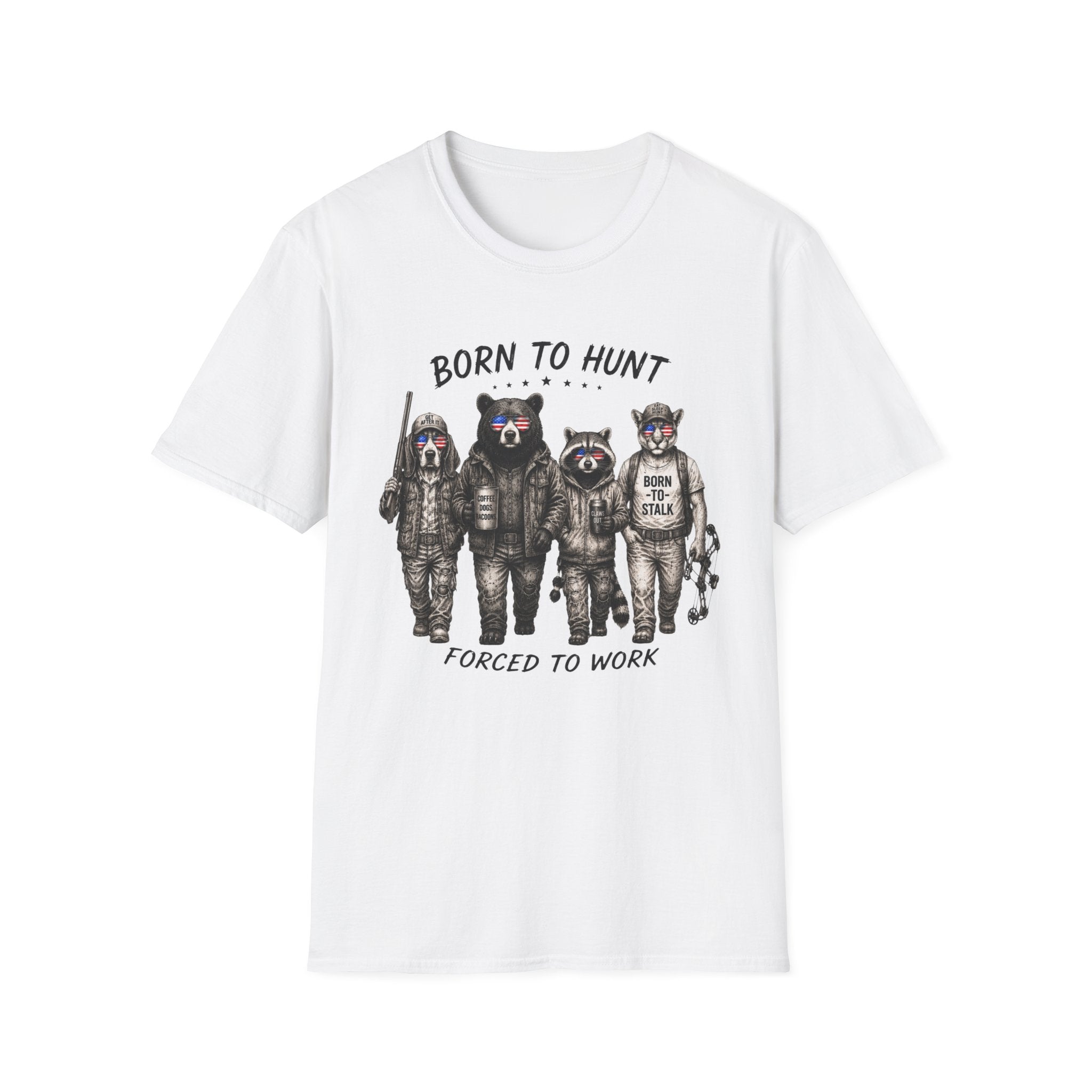 Americana Animals Born to Hunt T-Shirt