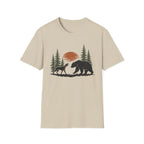 Dog Bear Trees Moon T-Shirt