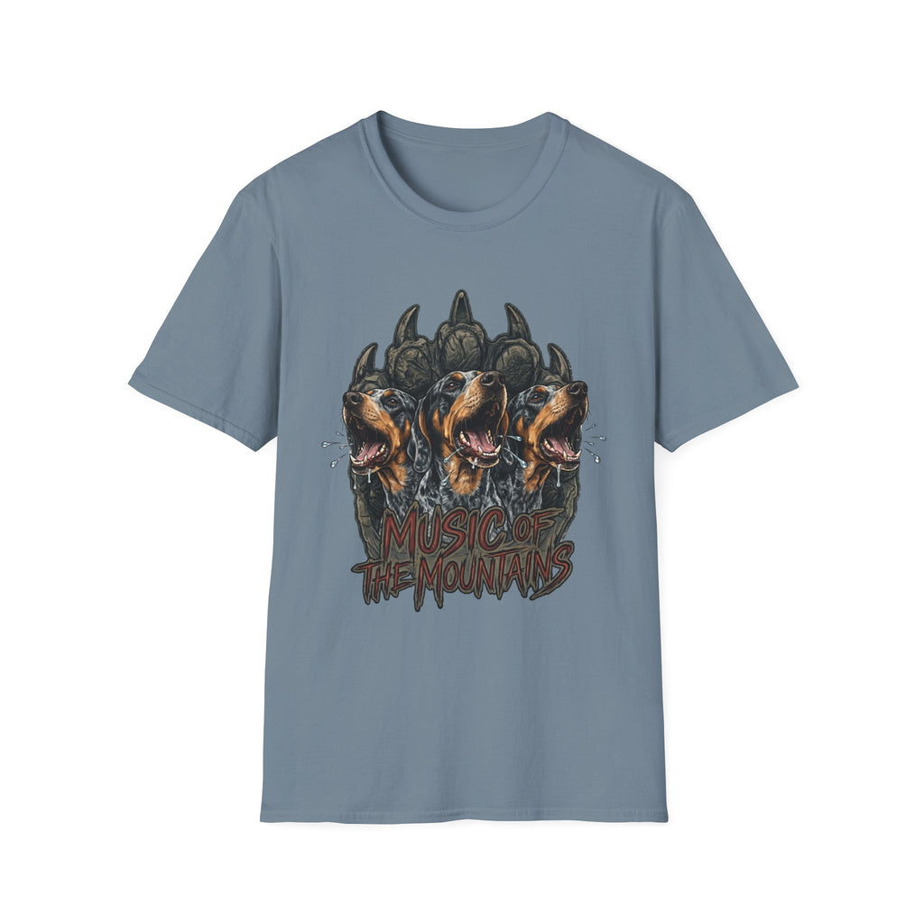 Music of the Mountains - Blue Tick T-Shirt