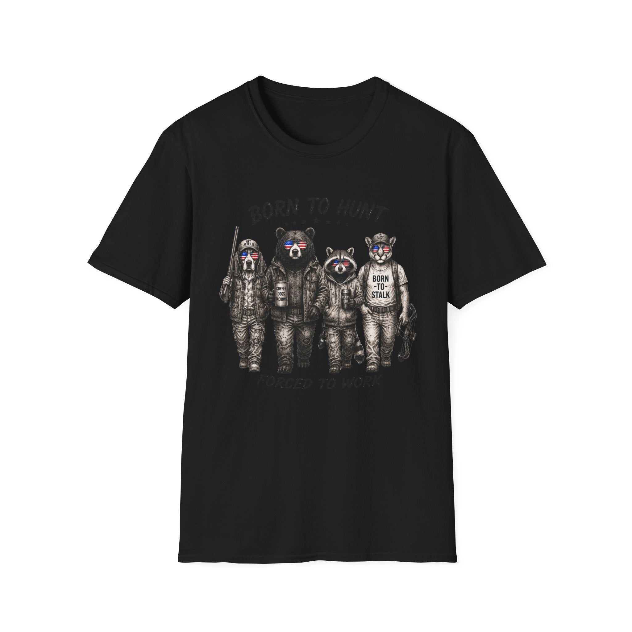 Americana Animals Born to Hunt T-Shirt