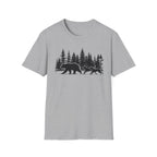 Bear and Dogs in Forest T-Shirt