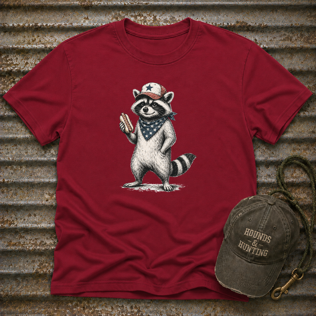 Coon With Hot Dog T-Shirt