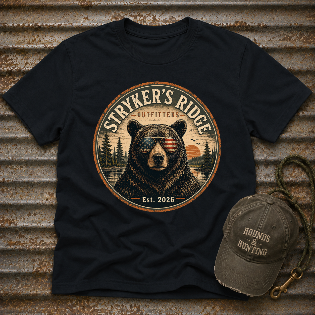 Stryker's Ridge Patriotic Glasses 2 T-Shirt