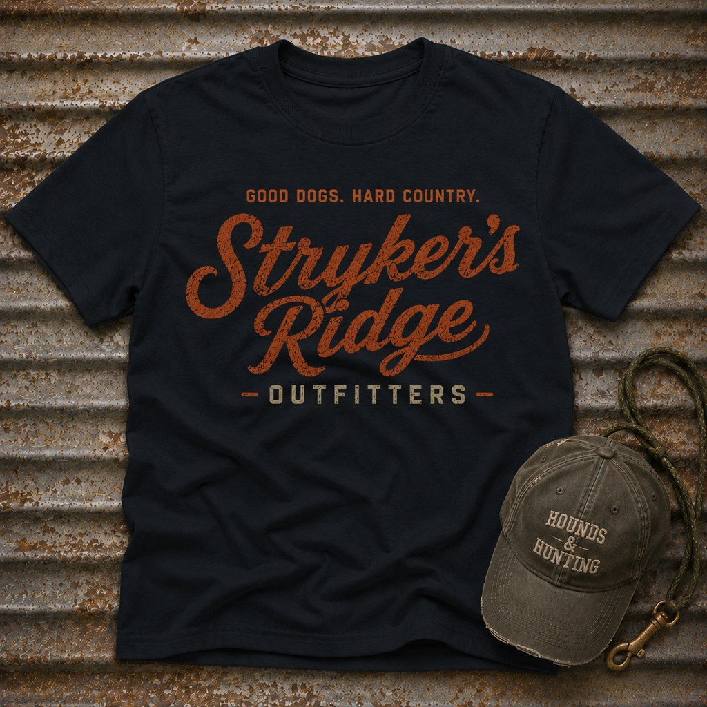 Stryker's Ridge Outfitters - Good Dogs. Hard Country T-Shirt