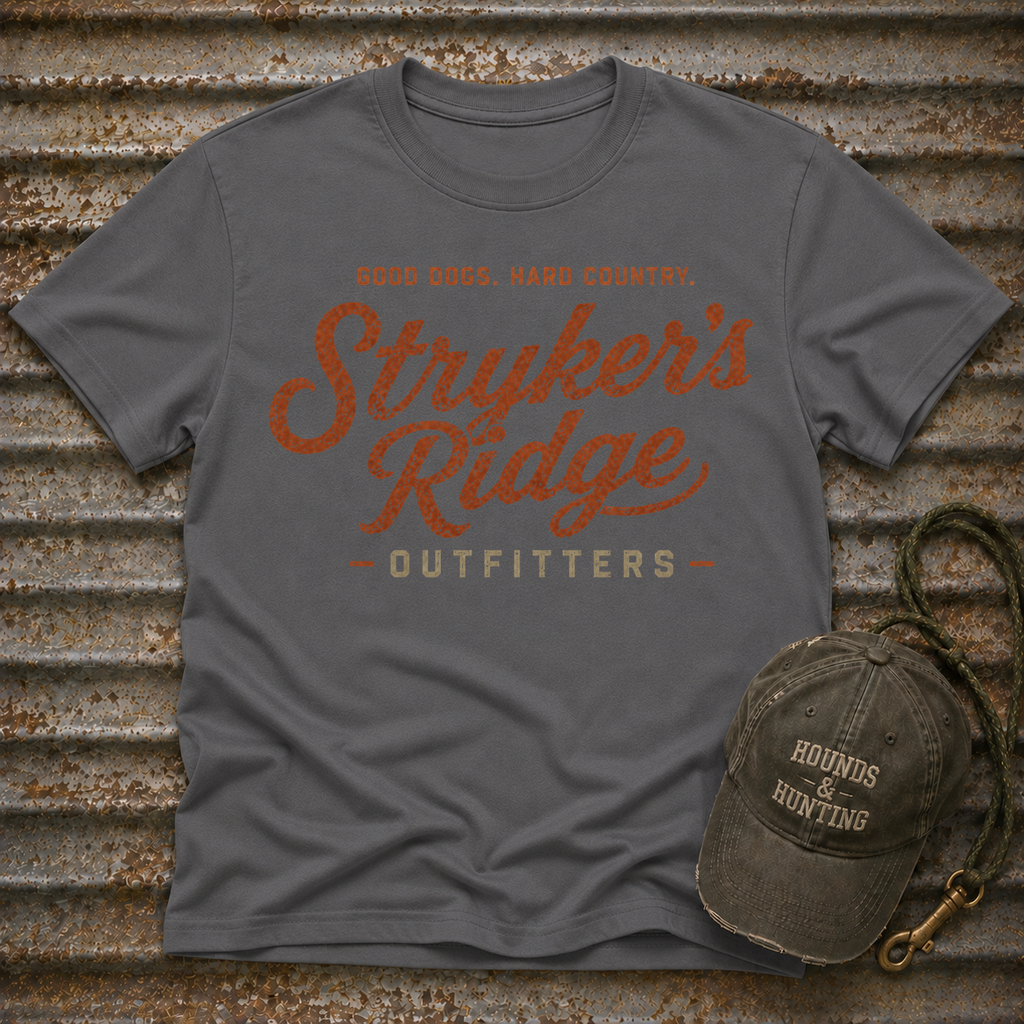Stryker's Ridge Outfitters - Good Dogs. Hard Country T-Shirt