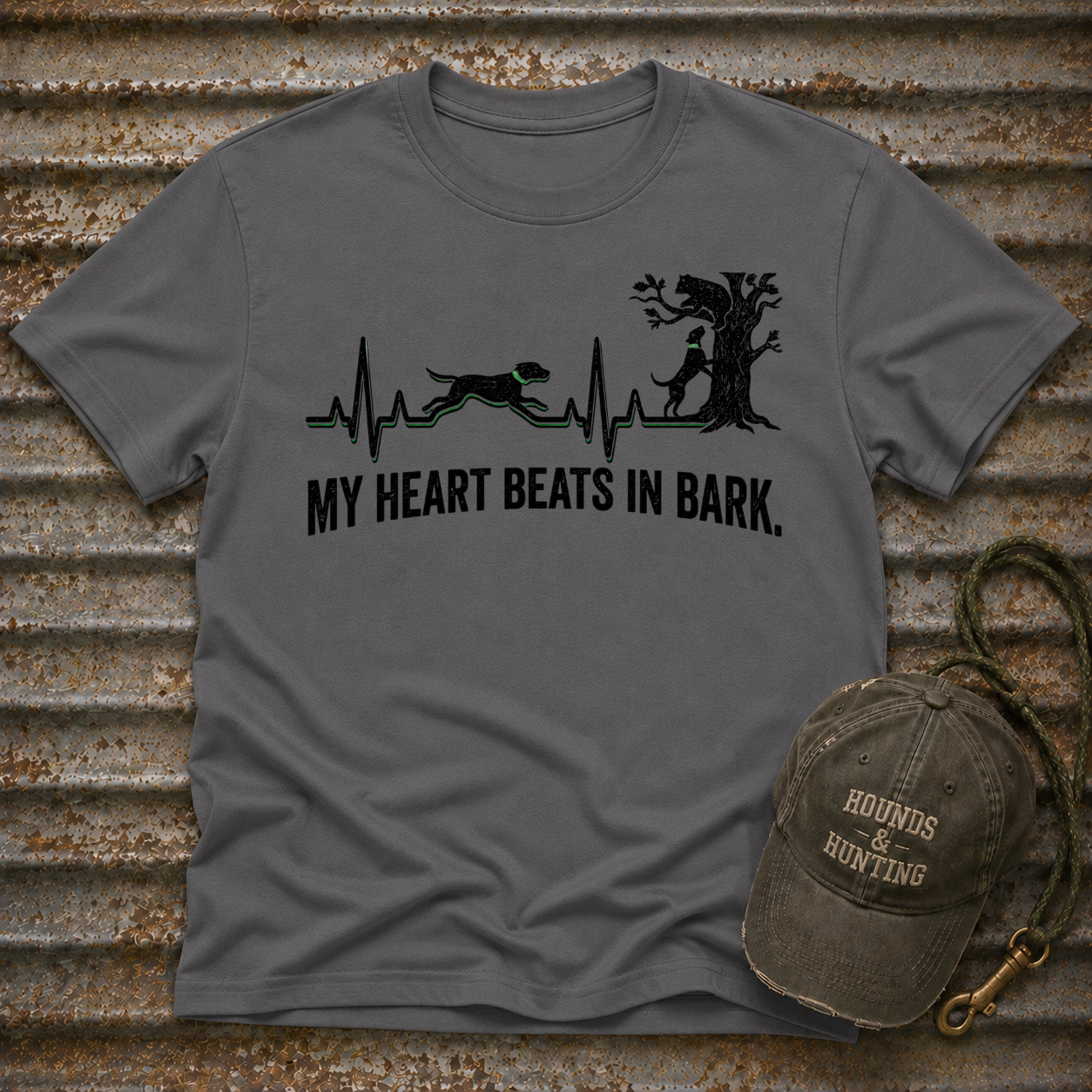 My Heart Beats in Bark - Bear T-Shirt
