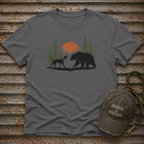 Dog Bear Trees Moon T-Shirt