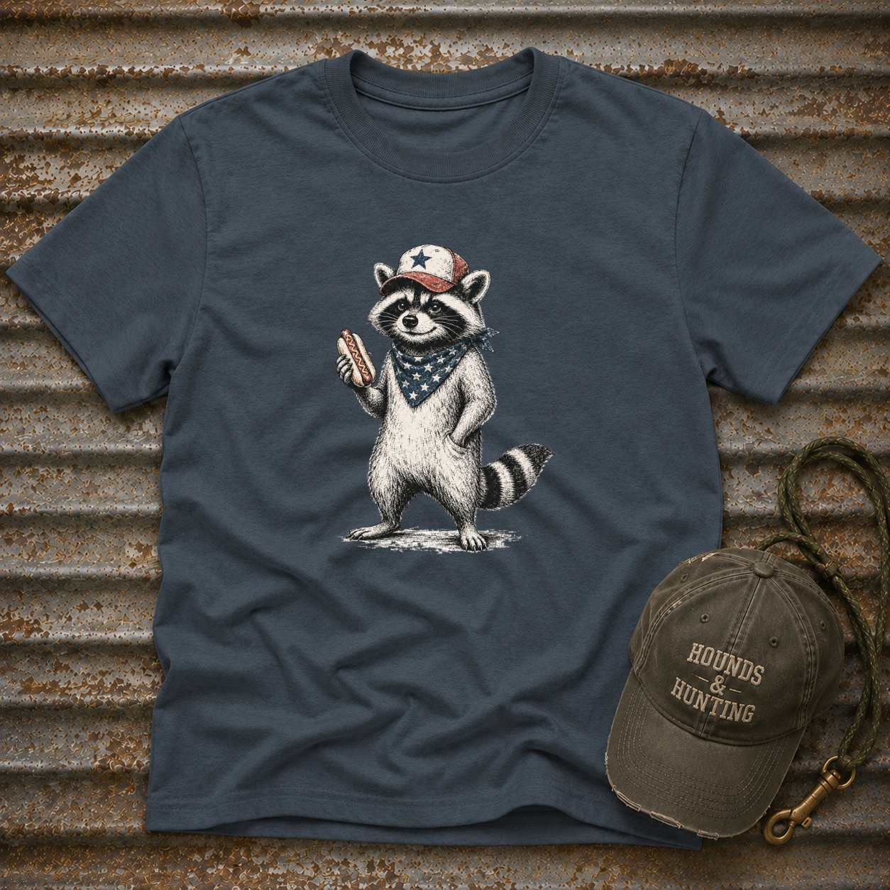 Coon With Hot Dog T-Shirt