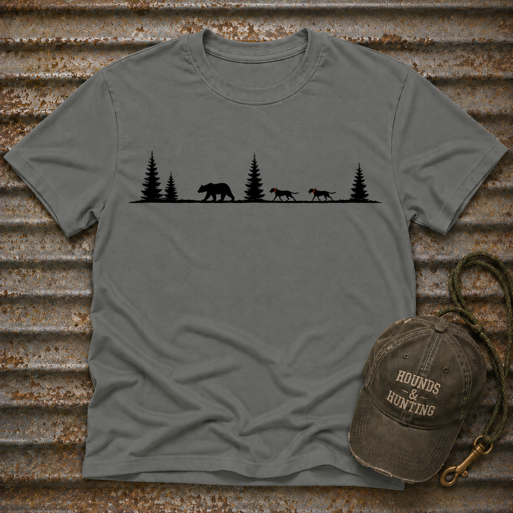 Dogs Behind Bear T-Shirt