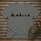 Dogs Behind Bear T-Shirt