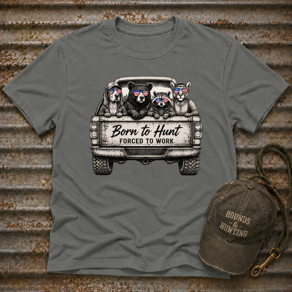 Americana Animals Born To Hunt 2 T-Shirt