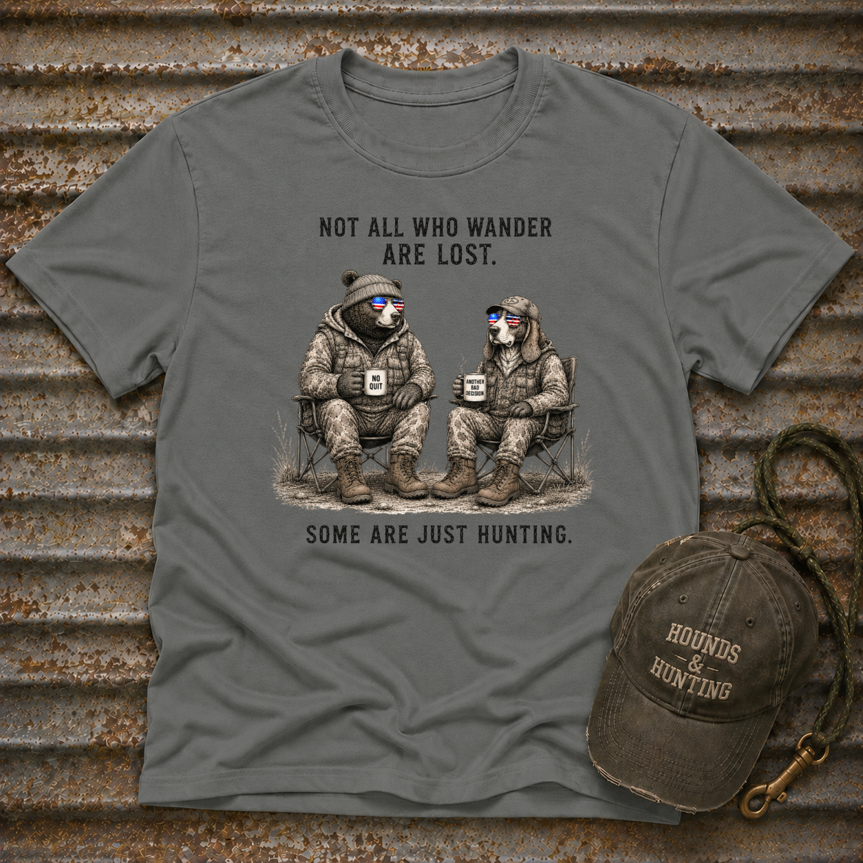 Americana Animals Not All Who Wander Are Lost T-Shirt