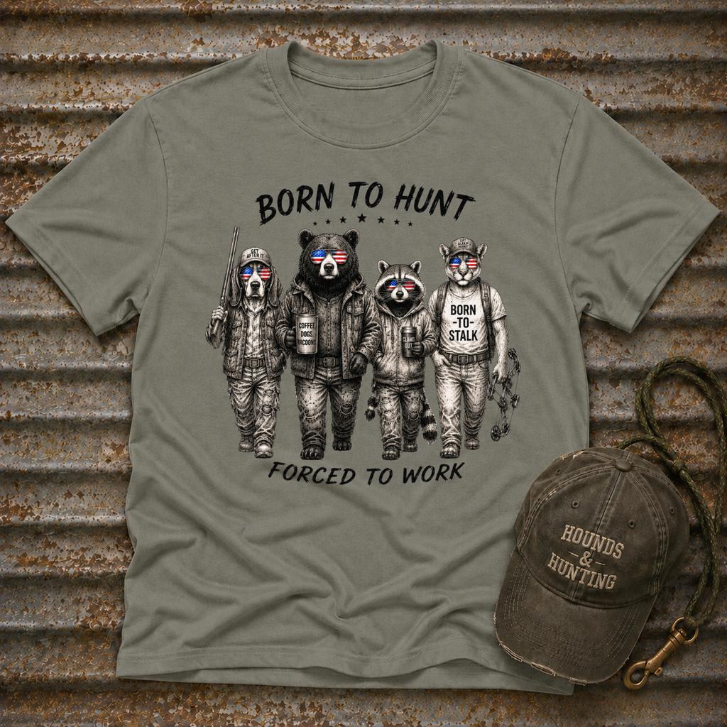 Americana Animals Born to Hunt T-Shirt