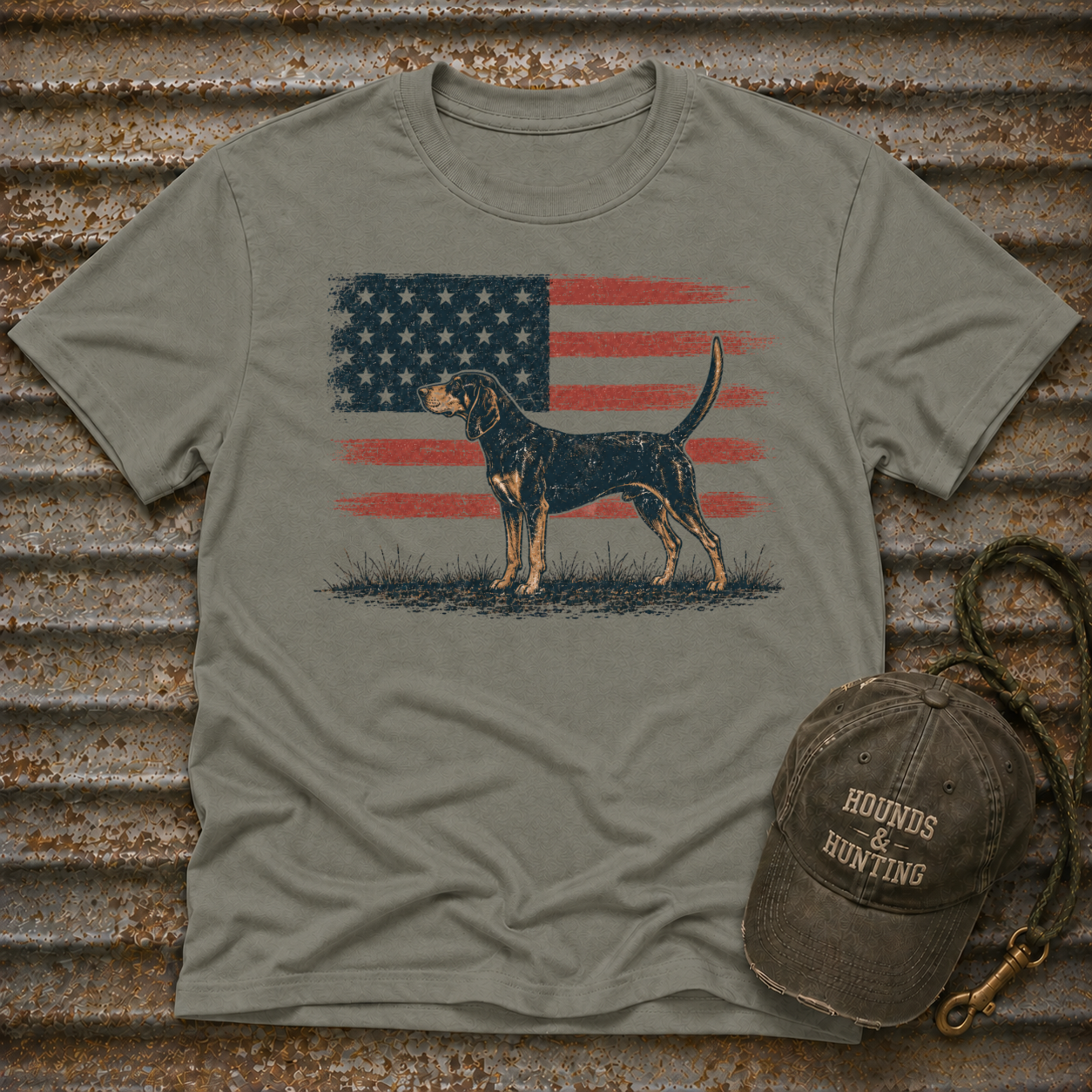 American Black and Tan T-Shirt