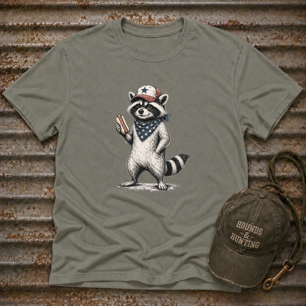 Coon With Hot Dog T-Shirt