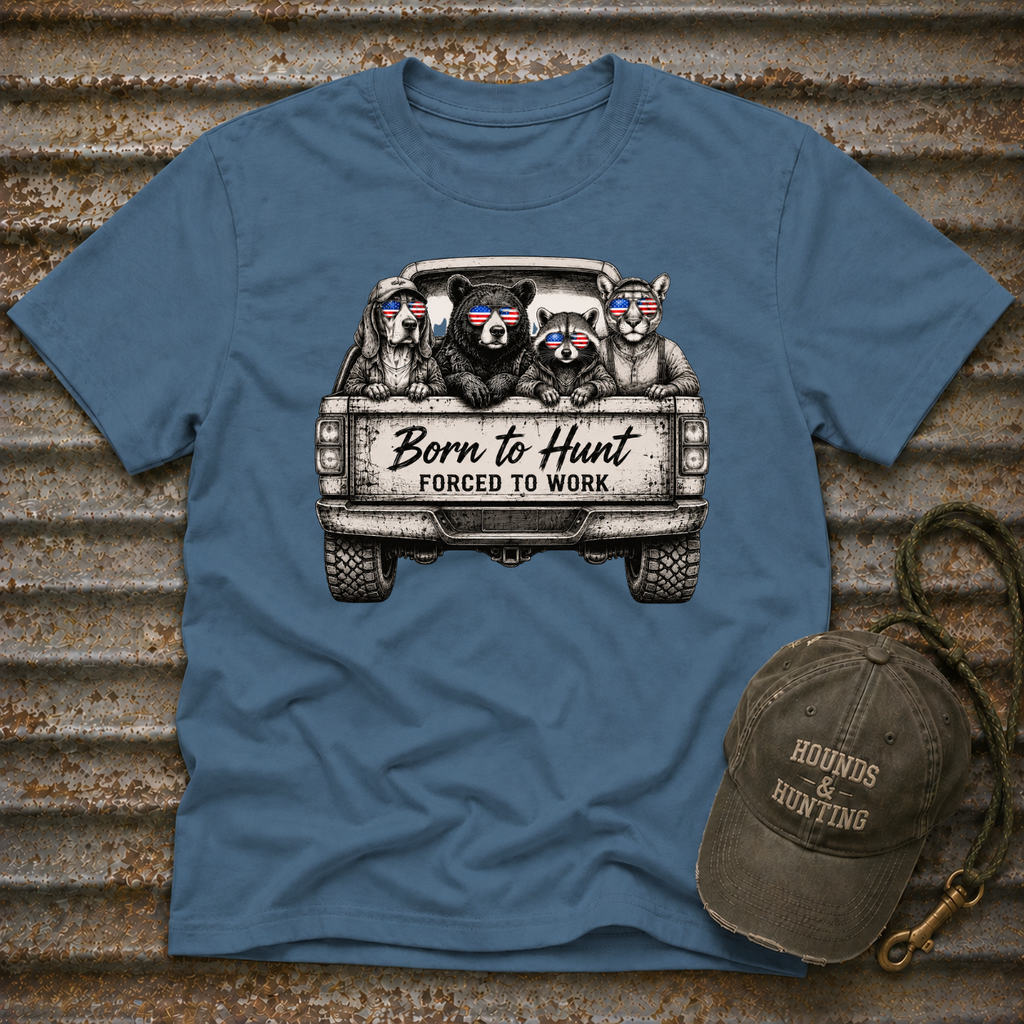 Americana Animals Born To Hunt 2 T-Shirt