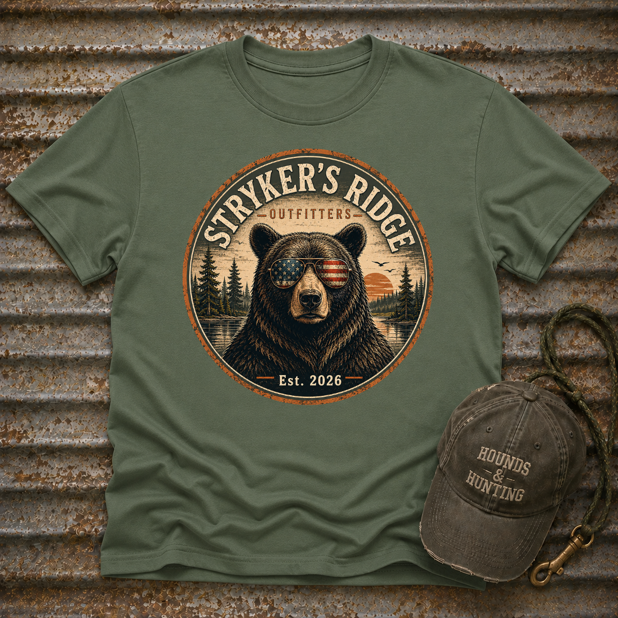 Stryker's Ridge Patriotic Glasses 2 T-Shirt