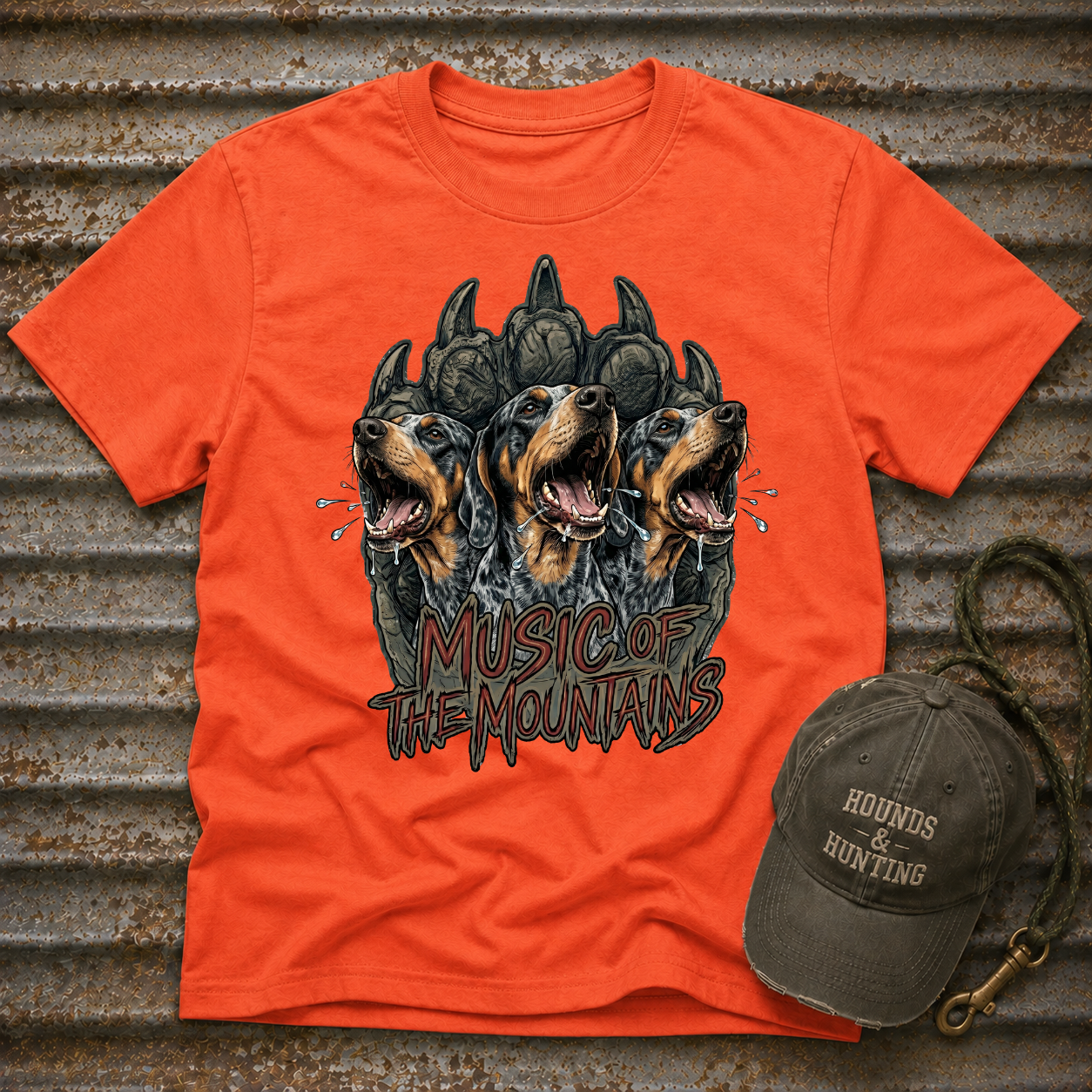 Music of the Mountains - Blue Tick T-Shirt