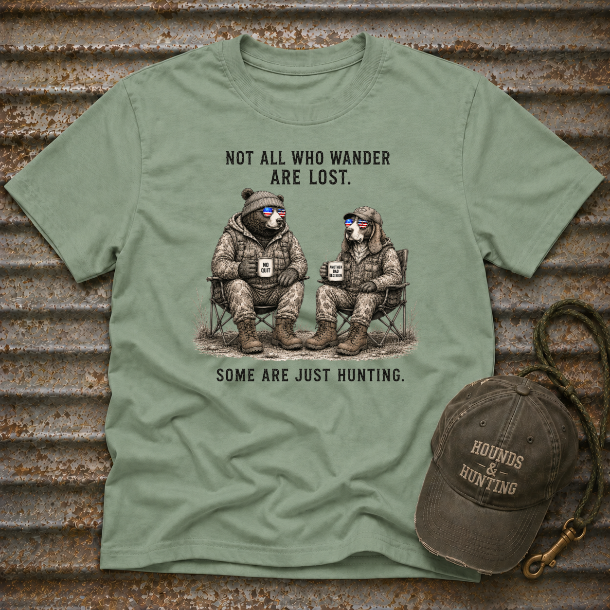 Americana Animals Not All Who Wander Are Lost T-Shirt