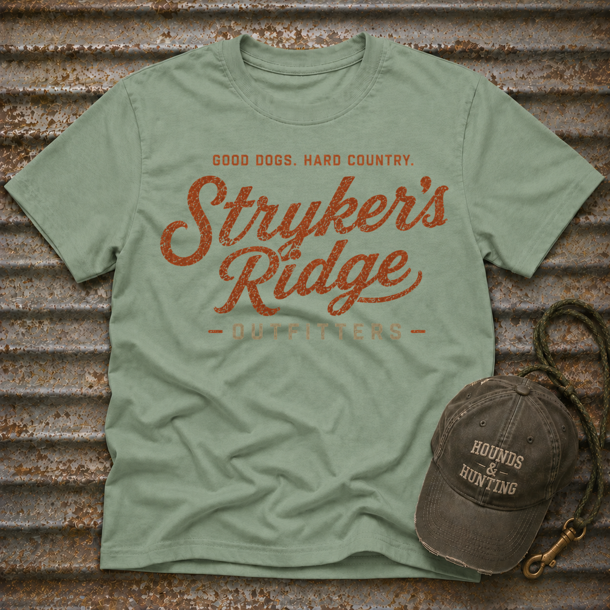 Stryker's Ridge Outfitters - Good Dogs. Hard Country T-Shirt