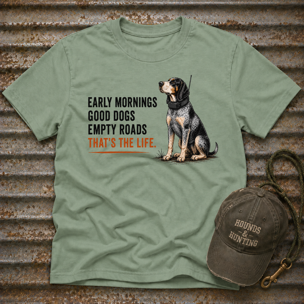 Early Mornings - Blue Tick T-Shirt