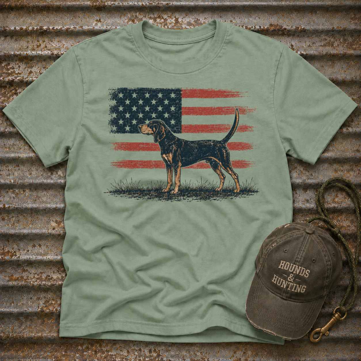 American Black and Tan T-Shirt