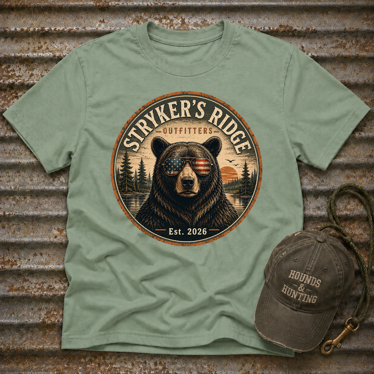 Stryker's Ridge Patriotic Glasses 2 T-Shirt