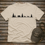 Dogs Behind Bear T-Shirt