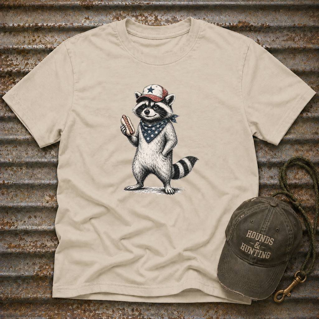 Coon With Hot Dog T-Shirt